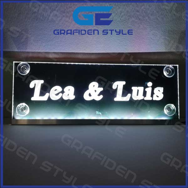 LED - Schild mit 9 Zeichen - Namensschild für LKW-Fahrer