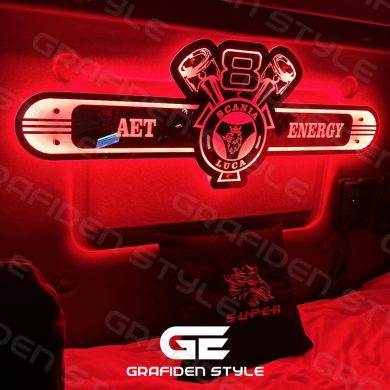 scania v8 led ruckwandschild