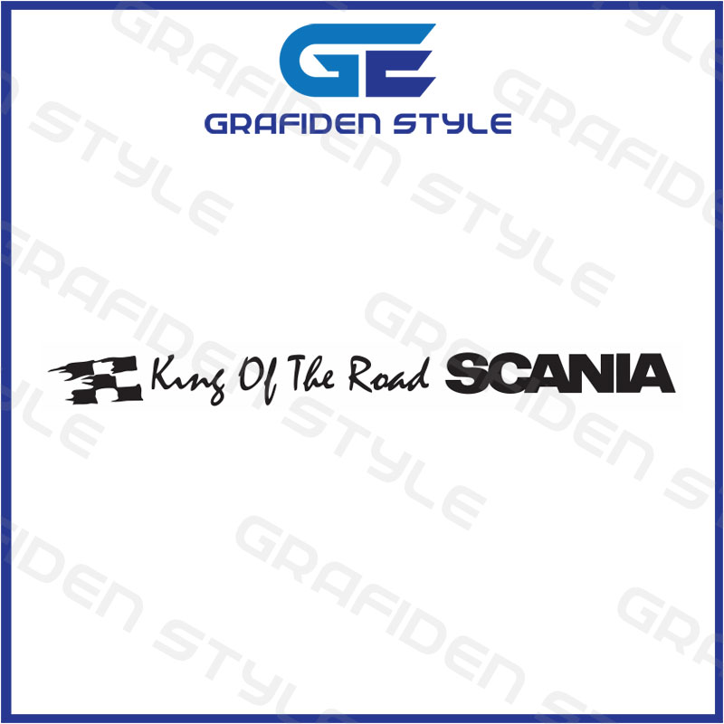 king of the road scania aufkleber