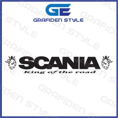 scania king of the road aufkleber