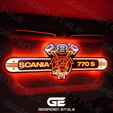 Scania Rückwandschild