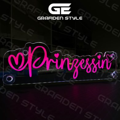 prinzessin led schild