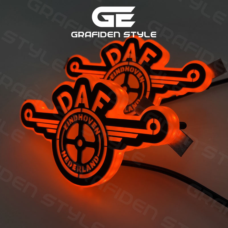 1 x Paar DAF LED Embleme